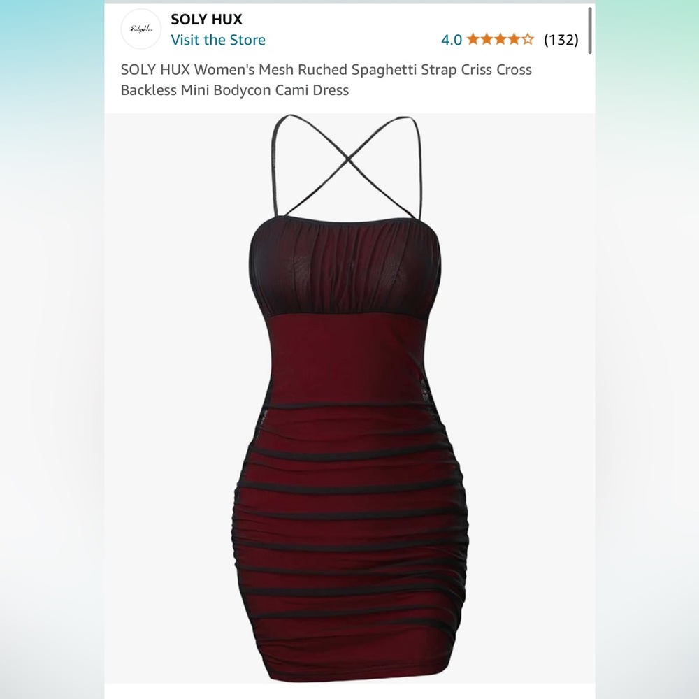 ♥️Worn ONCE, black and red body con dress!♥️